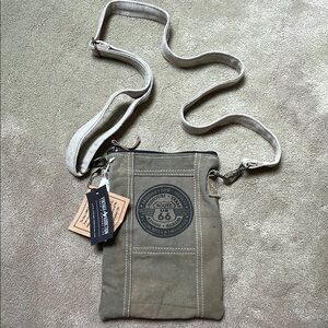 Route 66 Tan Messenger Bag Durable Everyday Essential